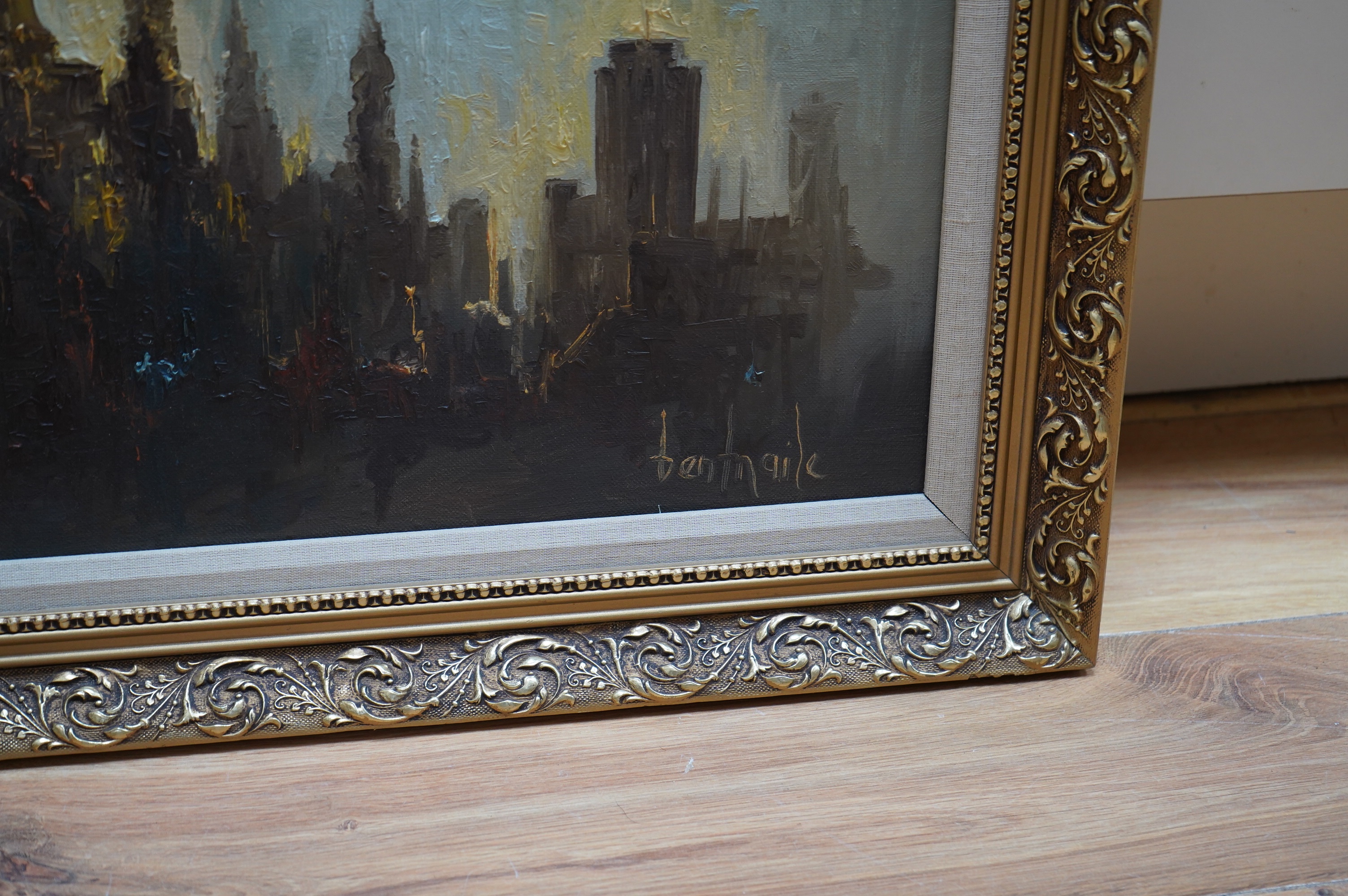 Ben Maile (1922-2017), oil on canvas, The Majesty of Wren, signed, 39 x 49cm. Condition - good